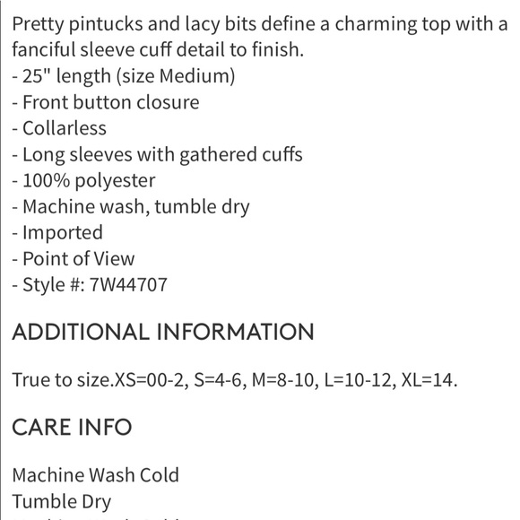 Lucky Brand Sheer Boho Top - Large NWOT - Picture 7 of 7